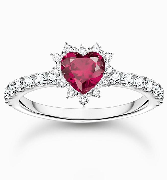 Immagine prodotto Thomas Sabo Herz Ring Romance Silber (54, 925 Argento)