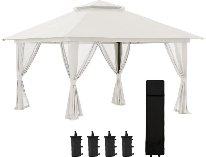 Immagine prodotto Outsunny Padiglione pieghevole con rete (392 cm, 392 cm)