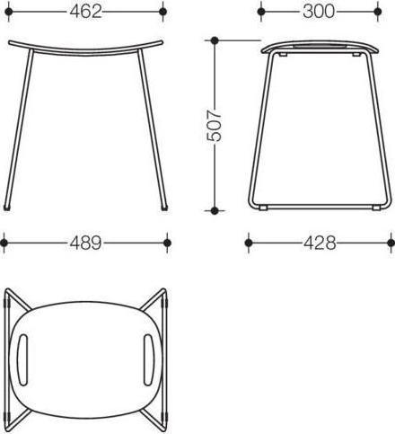 Produktbild Hewi Duschhocker Gest verchromt Sitzfläche anthrazitgrau (150 kg)