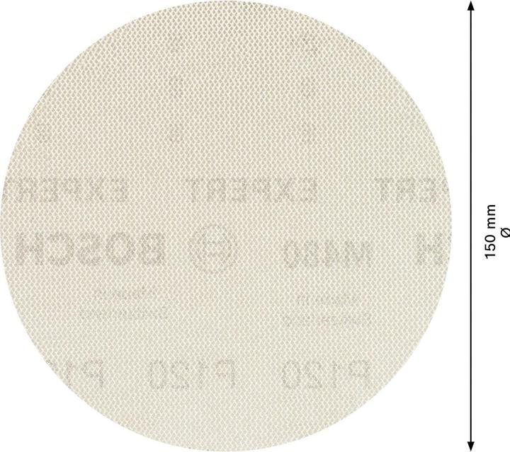 Productafbeelding Bosch Professional Zubehör Expert M480 Schuurnet voor vlakschuurmachine, 150 mm, G 120, 5 stuks (120)