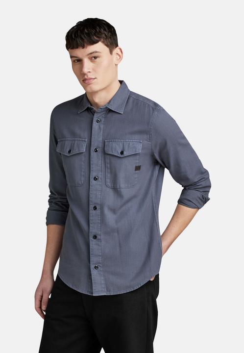 Produktbild G-Star G- Star Hemd MARINE SLIM Langarmhemd (L)