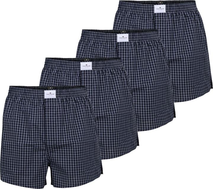 Tom Tailor Web-Boxershorts Casual Bequem sitzend (XXL, 4er Pack)
