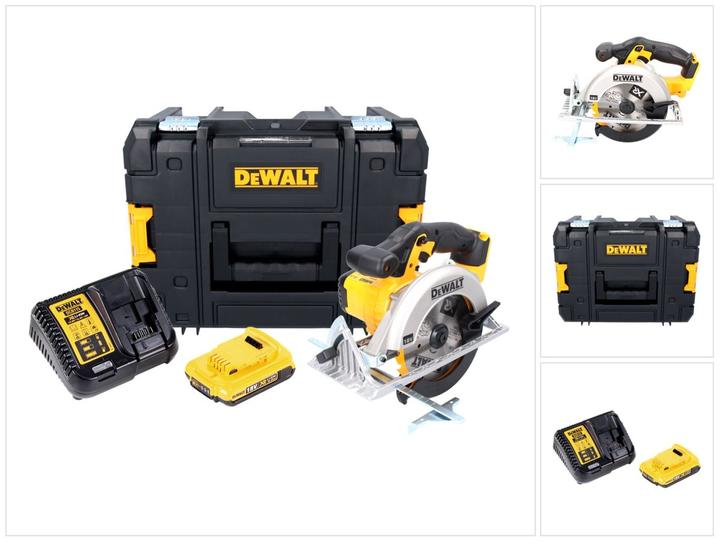 Productafbeelding DeWalt DCS 391 D1 Accu handcirkelzaag 18 V 165 mm + 1x accu 2.0 Ah + lader + TSTAK