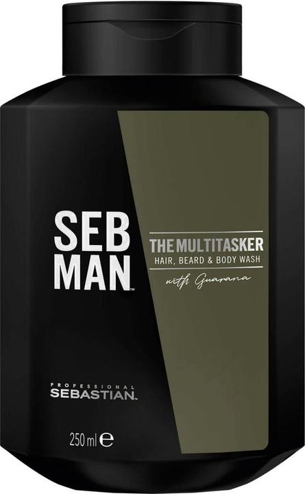 Sebastian The Multitasker - Hair, Beard & Body Wash (250 ml, Flüssiges Shampoo)