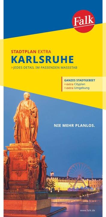 Produktbild Falk Stadtplan Extra Karlsruhe mit Orts