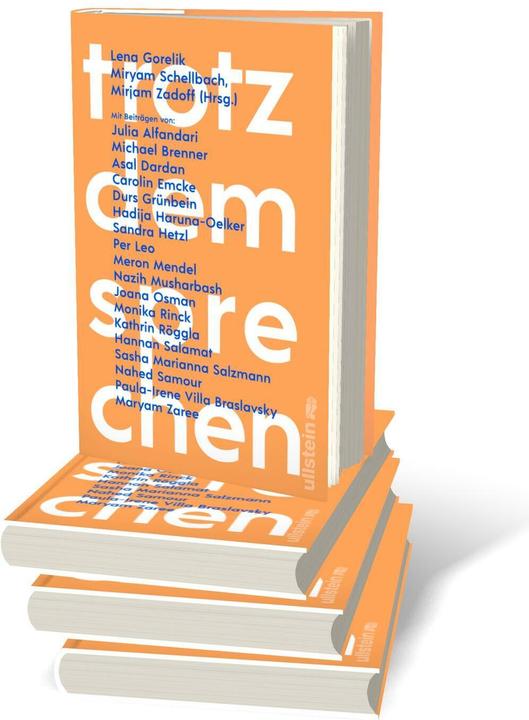 Produktbild Trotzdem sprechen (Deutsch, Sasha Marianna Salzmann, Mirjam Zadoff, Asal Dardan, Durs Grünbein, Miryam Schellbach, 2024)