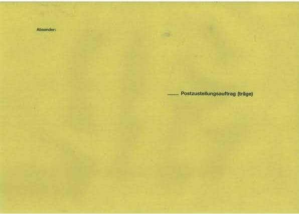 Rnk Verlag Zustellungsumschlag, DIN B4, ohne Fenster, gelb (B4, 50 x)