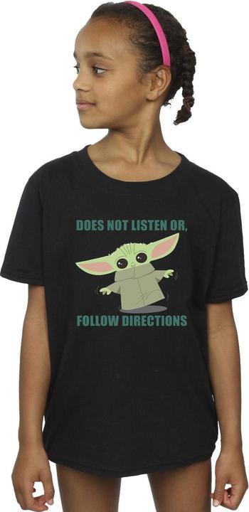 Image du produit Star Wars - T-shirt THE MANDALORIAN GROGU DOES NOT LISTEN - Fille (104)