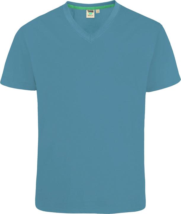 Actual product image DUKE T-shirt Signature 2 with V-neck King Size cotton (7XL)