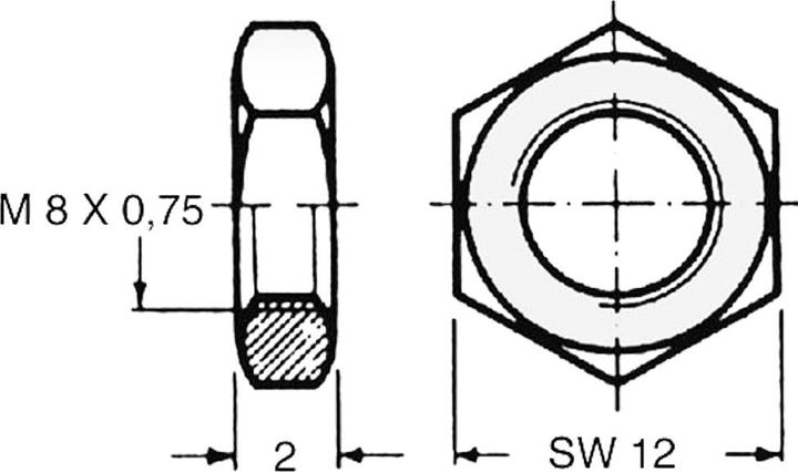 Image du produit Wiltec Pièce détachée – Ecrou de fixation de valve pour réservoir à vessie 24-100l