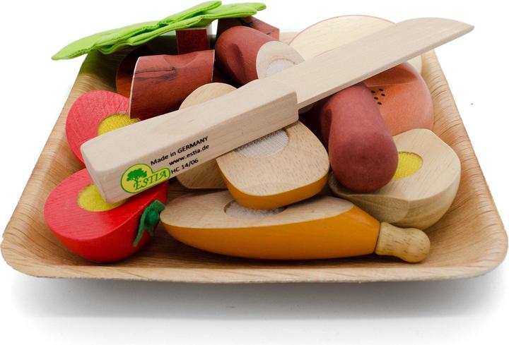 Actual product image Activity Board Wooden grill plate for cutting, wooden kitchen accessory set for children