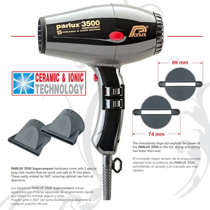 Actual product image Parlux 3500 Supercompact Ceramic & Ionic