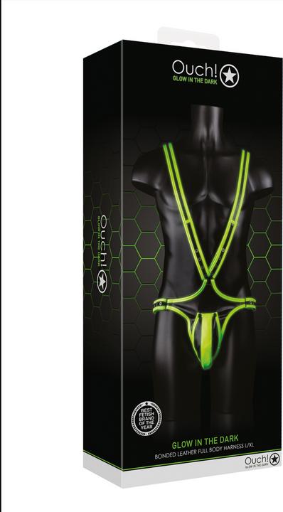 Image du produit Ouch! Full Body Harness - GitD/Black - L/XL (L)