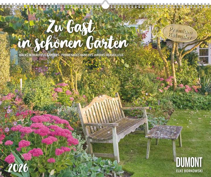 Produktbild Zu Gast in schönen Gärten 2026 - Garten-Kalender - Querformat 52 x 42,5 cm - Spiralbindung (Deutsch)