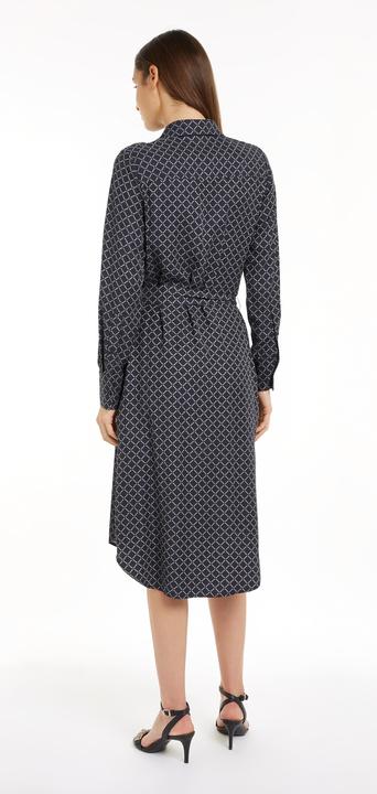 Immagine prodotto Tommy Hilfiger Diamond Monotype Dames Jurk Viscose - Blauw - Maat 36 (36)