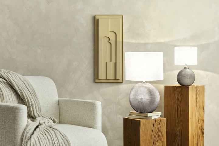 Actual product image Fischer & Honsel Honsel Tobse table lamp E14 fabric shade linen white silver 50605