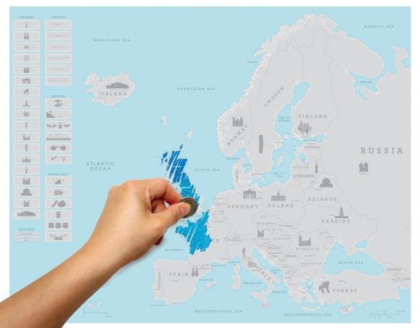 Luckies Scratch Map Europa (43 x 53 cm)