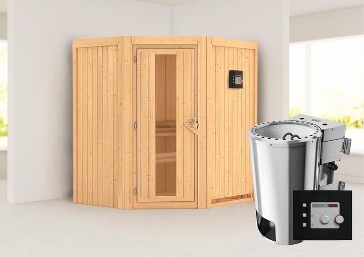 Actual product image Karibu Tonja without roof rim (Plug & Play 3,6 KW - Bio external control)
