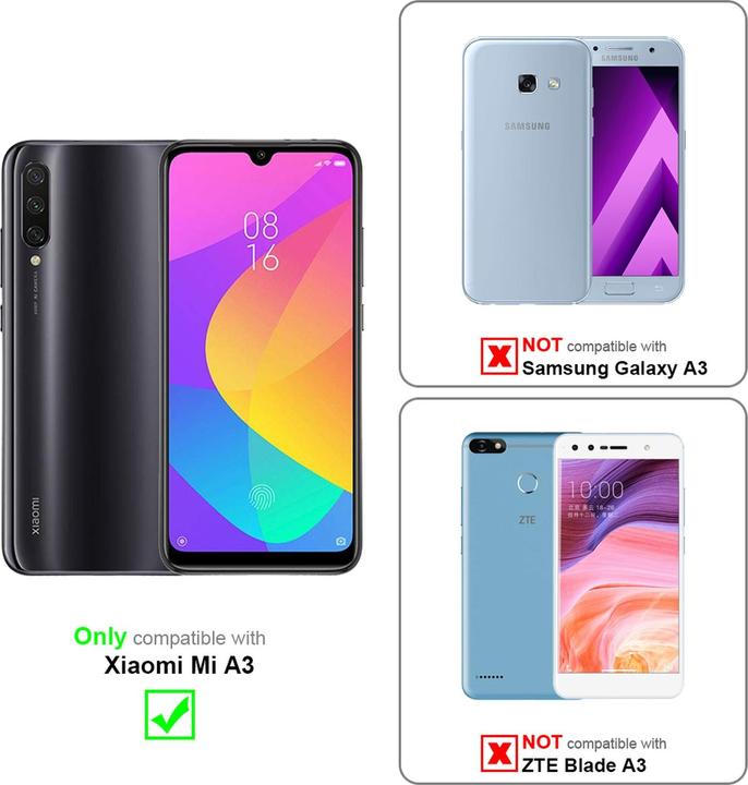 Actual product image Cadorabo Book with stand function cover (Mi A3)