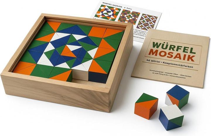Produktbild NoName Würfelmosaik, 36 Würfel Komplementärfarben