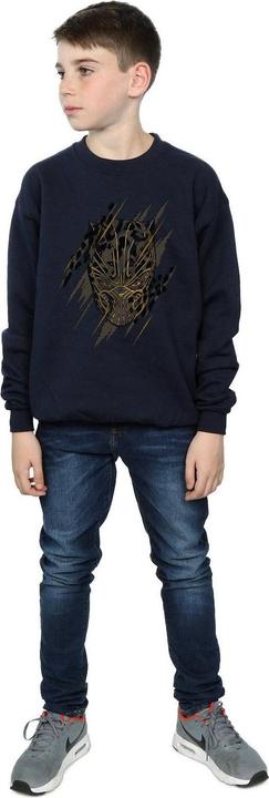 Immagine prodotto Black Panther Gold Head Felpa Ragazzi (140, 146)