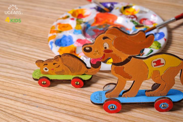 Image du produit Ugears Coloriage Chiot Et Chaton 15pcs (fr-de-en-pol-es-ukr)