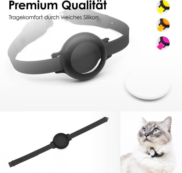 Produktbild LucyBalu NEMO AirTag Katzenhalsband (Silikon) (One Size, Katze, Allgemein)