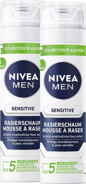 NIVEA Sensitive Rasierschaum DUO (400 ml, Rasierschaum)
