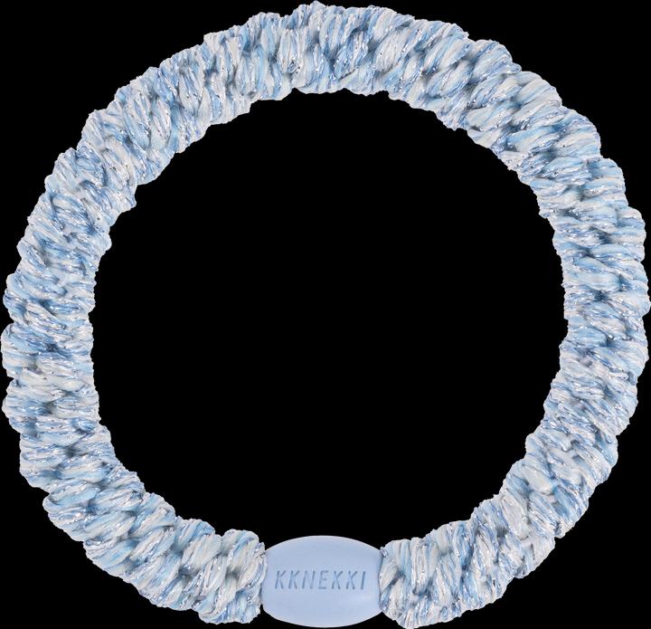 Kknekki Haargummi Single Sparkling Blue Glitter (Haargummi)