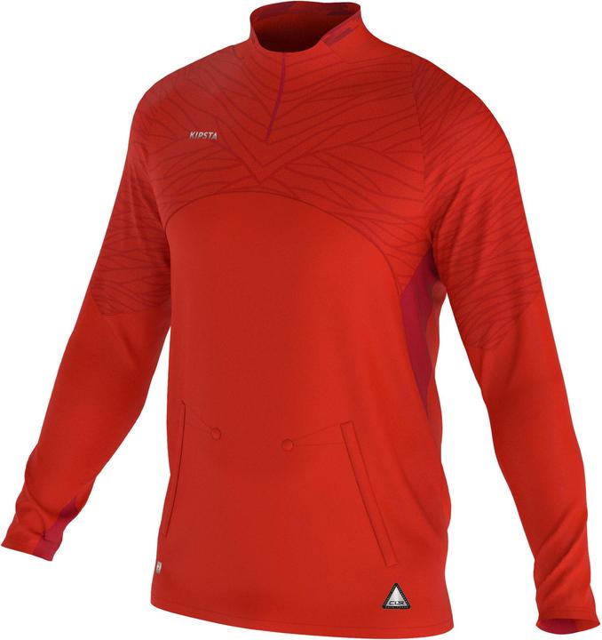 Image du produit Kipsta Femmes/Hommes Football 1/2 Zip - CLR rouge (XL)