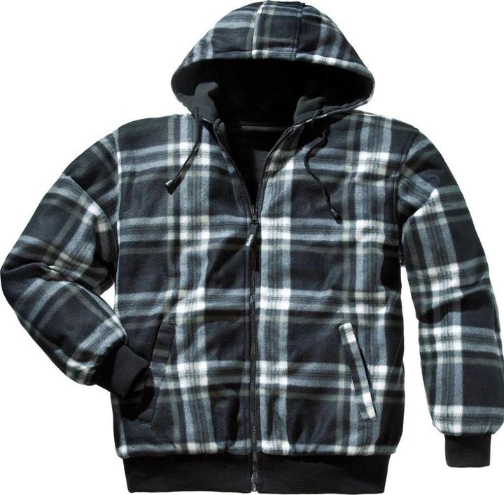 Image du produit Scheibler Veste thermique réversible taille M noir et blanc à carreaux/noir uni (M)