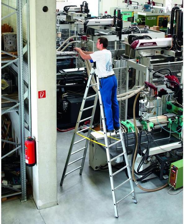Produktbild Zarges Alu Stehleiter Z600 2x5 Sprossen (Gerüst, 153 cm)