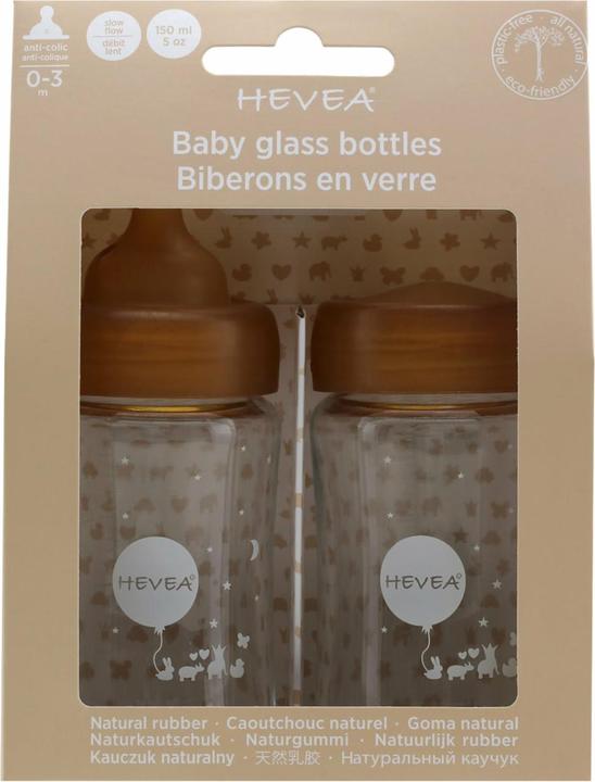 Image du produit Hevea Bouteille en verre 2 x 150 ml (150 ml)