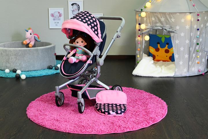 Produktbild Knorrtoys Puppenwagen Boonk - "Pink Hearts"