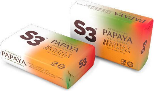 Produktbild S3 PASTILLA JABON PAPAYA 2 X 125 GR (Handseife Nachfüllpackung)
