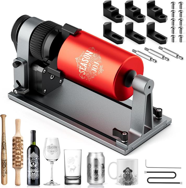 Actual product image Woxcker Laser-Rotationswalze für Gravurmaschinen
