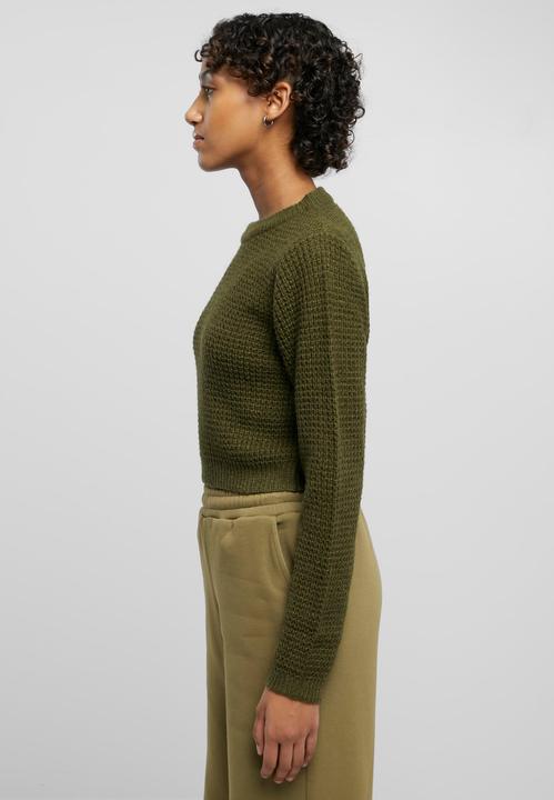 Actual product image Urban Classics Ladies Short Waffle Sweater (S)