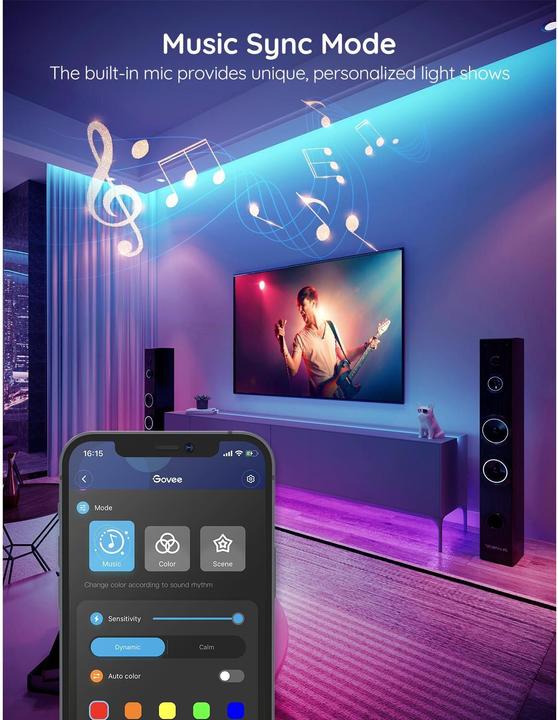 Produktbild Govee Smart (RGB, 1500 cm, Indoor)
