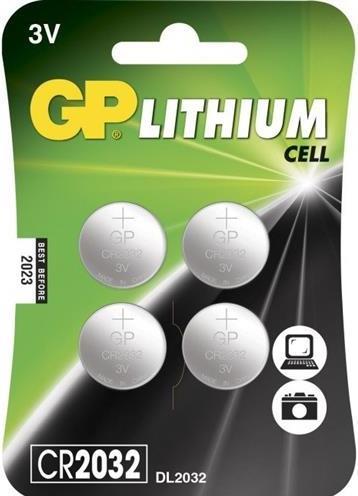 Image du produit GP Batteries GP pile bouton CR2032 3V - 4 Paquet (4 pcs, CR2032, 165 mAh)