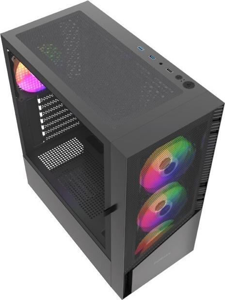 Actual product image Gembird PC case Midi-Tower Fornax 4300 ATX black