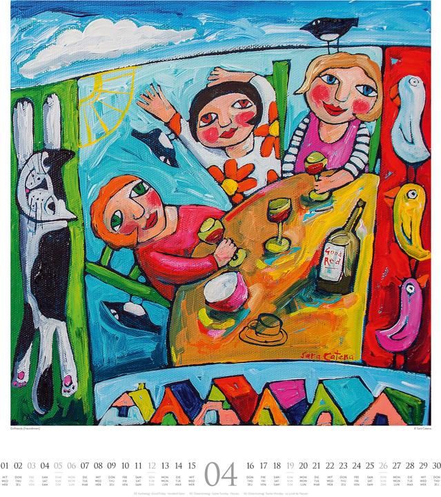 Produktbild Naive Malerei Kalender 2026 (48 x 54 cm, Harter Einband, Deutsch, Englisch, Französisch)
