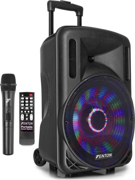 Actual product image Fenton FT12LED Active Trolley Speaker (Active, 1x 700 W)