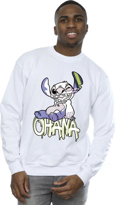 Immagine prodotto Disney Lilo And Stitch Ohana Graffiti Felpa Uomo (XXL)