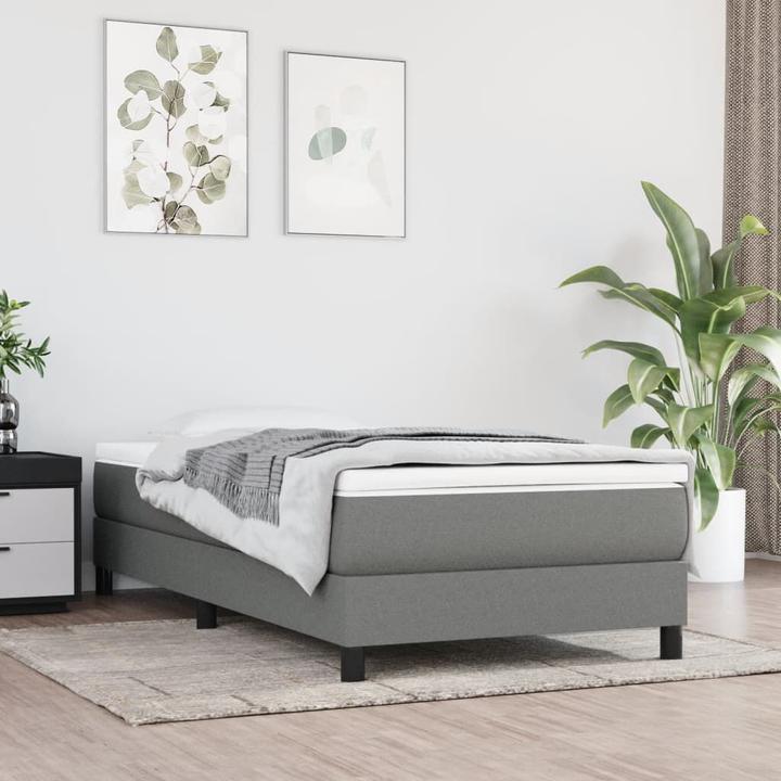 Actual product image VidaXL Taschenfederkernmatratze für Kinder Dunkelgrau 80 x 160 cm Stoff (80 x 160 cm, Spring core)