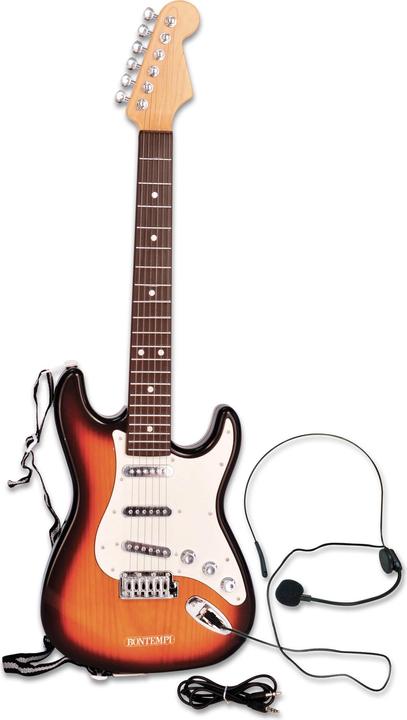 Immagine prodotto Bontempi Chitarra elettrica con tracolla e microfono (Multilingue)