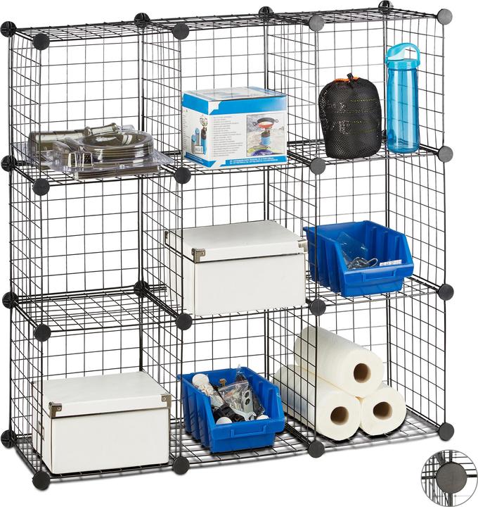 Actual product image Relaxdays Modular Grid Shelf
