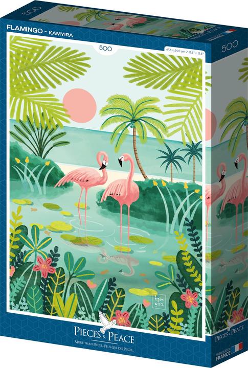 Produktbild Pieces & Peace Puzzle 500 pieces Flamingo (500 Teile)