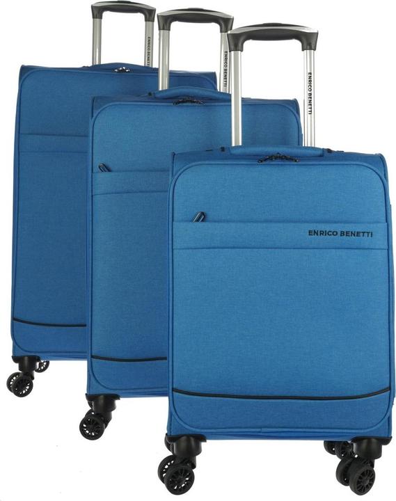 Immagine prodotto Enrico Benetti Set di 3 trolley Dallas blu cielo