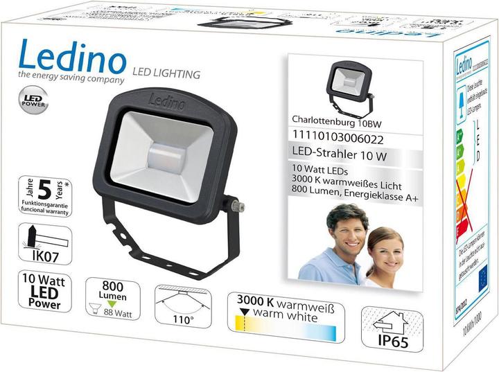 Produktbild Ledino LED-Strahler Charlottenburg (800 lm, IP65)