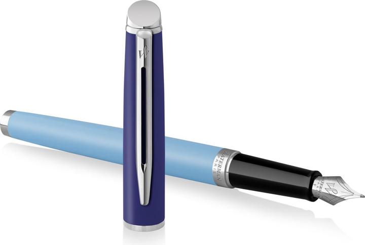 Immagine prodotto Waterman Penna stilografica Hemisphere Blocking M (Blu, Argento, 1 x)